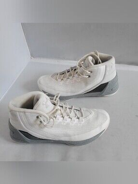 Under Armour Curry 3Zero III Basketball Shoes White Grey Men's Size 10